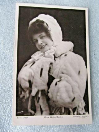 Antique Stage Actress Real Photo Postcard Glamour Miss Billy Burke