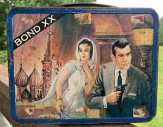 Bond Xx Lunchbox Metal Ohio Arts Lunch Box Vintage