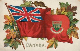 Flag & Province Coat Of Arms,  Saskatchewan,  1900 - 10s ; Tuck 2911