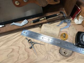 Tool: Brown & Sharpe Spring Type Round Leg Divider - Machinist Jeweler Woodwork 3