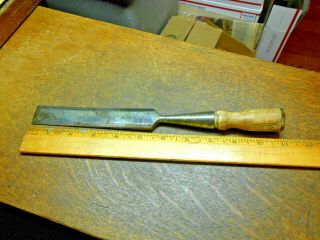 Long Vintage Ohio Tool Co.  1 " Beveled Edge Socket Chisel