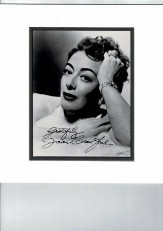 Vintage Joan Crawford Actress Movie Photo Still Picture Print Signed P10