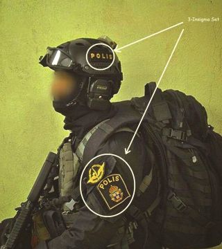 Sweden Swedish Polisen Polis Piketen Piketenheten Vel©®Ø Swat 3 - Insignia Ssi Set