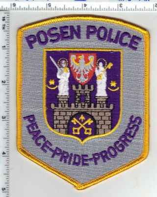 Posen Police (illinois) Shoulder Patch -