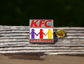 Kfc Safe & Secure Kentucky Fried Chicken Fast Food Metal & Enamel Pin Pinback