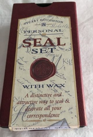 Stuart Houghton Personal Seal Set With Wax Letter R