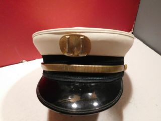 Vintage Fire Dept.  Captain Uniform Hat