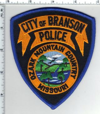 City Of Branson Police (missouri) Shoulder Patch From The 1980 