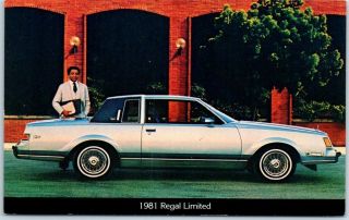 1981 Buick Regal Limited Car Advertising Postcard Bower Motors La Grange Il