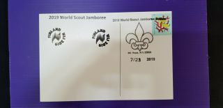 24th World Scout Jamboree 2019 / Postmark On Usps Official Postcard Filand Stamp