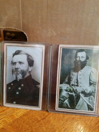 4 Antique 1800s Civil War Era Man uniform lincoln CABINET CARD 4