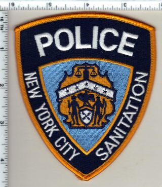 York City Sanitation Police Shoulder Patch - Current