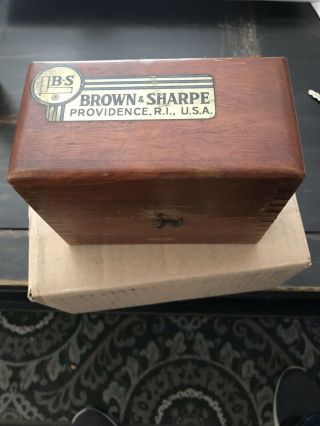 BROWNE & SHARPE,  Micrometer With Dovetail Box 2