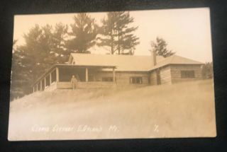 Clark’s Cottage,  East Orland Maine,  Me Old Postcard.  Real Photo