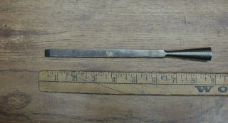 Antique T.  H.  Witherby Socket Firmer Mortise Chisel,  3/8 " X 8 - 1/2 ",