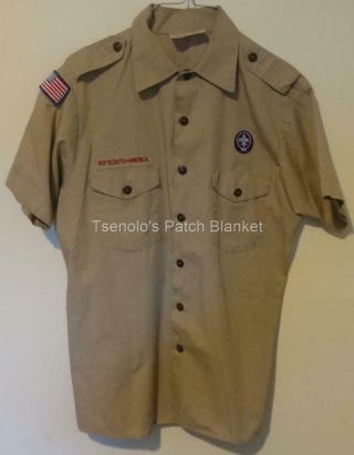 Boy Scout Now Scouts Bsa Uniform Shirt Size Adult Medium Ss 096