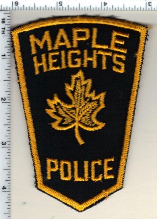 Maple Heights Police (ohio) Shoulder Patch From 1992