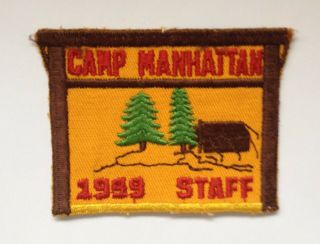 Camp Manhattan 1999 Staff Patch Bsa