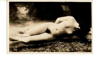 Rppc Nude Risque Woman 1900s Postcard Art Photo Pin Up Girly 432