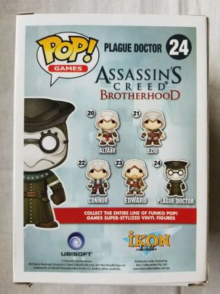 Funko Pop Games Assassin ' s Creed Brotherhood Plague Doctor 24 4