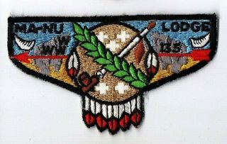 Boy Scout Oa 133 Ma - Nu Lodge S2 Flap 1