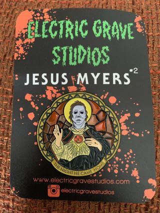 Halloween Michael Myers Horror Enamel Pin Electric Grave Studios