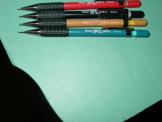 4 Vintage Pentel 120 A3 Dx Mechanical Pencils Drafting? Made In Japan