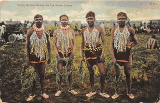 F65/ Native American Indian Postcard C1908 Lusk Wyoming Grass Dance 7