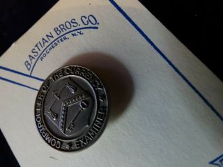 Vintage Comptroller Of The Currency Examiner Lapel Pinback Bastian Bros