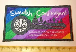 Swedish Contingent Sweden Badge Patch 2019 24th World Boy Scout Jamboree