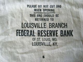 4 Canvas Cloth Bank Coin Bags Federal Reserve Chemical Corn Exchange State Nat. 7
