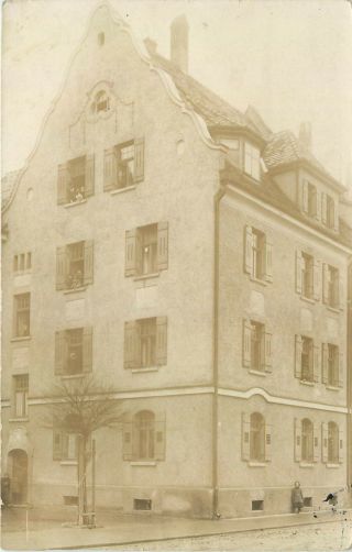 Germany Bayern Bavaria Building To Identify Vintage Real Photo Postcard