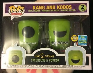 Funko Pop Kang And Kodos Sdcc 2019 Exclusive The Simpson’s Treehouse Of Horror