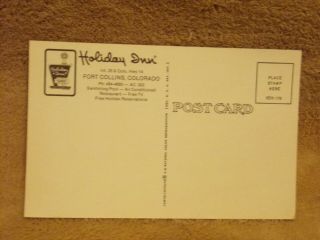 Vintage Postcard Holiday Inn,  Fort Collins,  Colorado 2