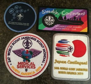24th Wsj 2019 Swedish & Japan Contingent Patch Badge (2 Bonus Patches)