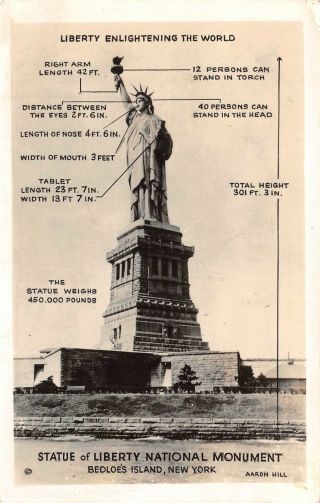 C20 - 7382,  Statue Of Liberty,  York City.