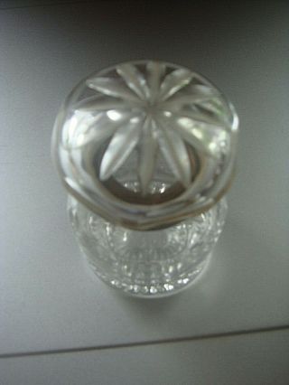 ANTIQUE GLASS INKWELL 9 CM TALL DATED AROUND 1880 ROUGH CUT PONTIL 5