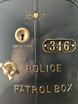 Gamewell Police Call Box Number Tag