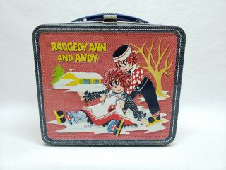 Aladdin Industries 1973 Vintage Raggedy Ann And Andy Lunch Box