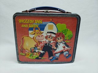 Aladdin Industries 1973 Vintage Raggedy Ann And Andy Lunch Box 6
