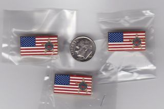 Us Secret Service Lapel Hat Pin American Flag 6 - Pack