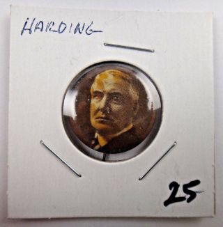 Warren Harding Presidential Political Campaign Pin Pinback Button
