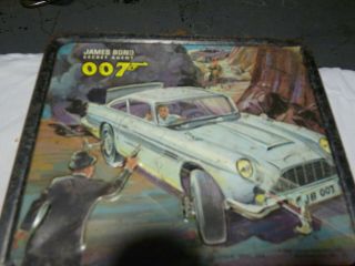 James Bond 007 Secret Agent Lunchbox,  No Thermos,  1966 Aladdin Industries