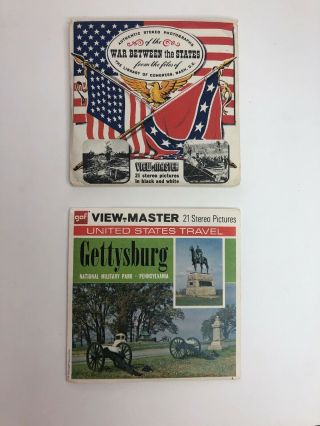 E Vtg Retro View Master Reels Civil War Gettysburg Pa