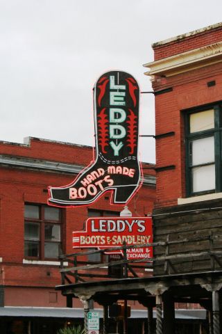 M L Leddy Boots Cowboy Rodeo Vintage Image Poster