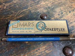 Vintage J.  S.  Staedtler Mars Lumichrom Technico 1005 Germany Drp Lead Holder