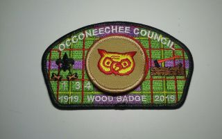 (csp),  Occoneechee Council Sa -,  (2019,  Woodbadge 100th - Ann,  Owl Patch)