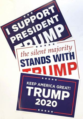 Donald Trump 2020 Presidential Campaign Rally Poster Sign Set