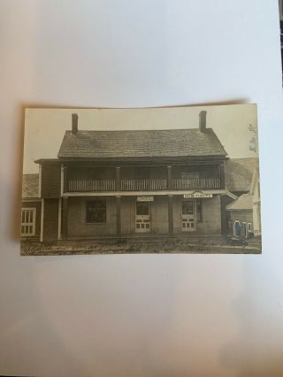 Vintage Rppc Beebe Plain Post Office Vermont Photo Postcard 1906 Real