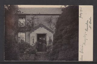 Real Photo Card Girls At House Pen Y Bryn Ruabon Wrexham 1905 Mrs Ellis